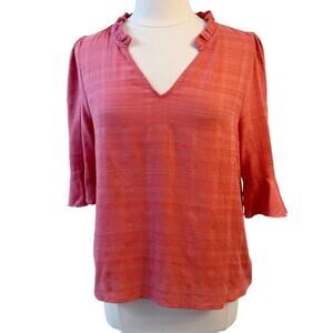 ANTHROPOLOGIE Dolan Left Coast Tandy Ruffle Top M